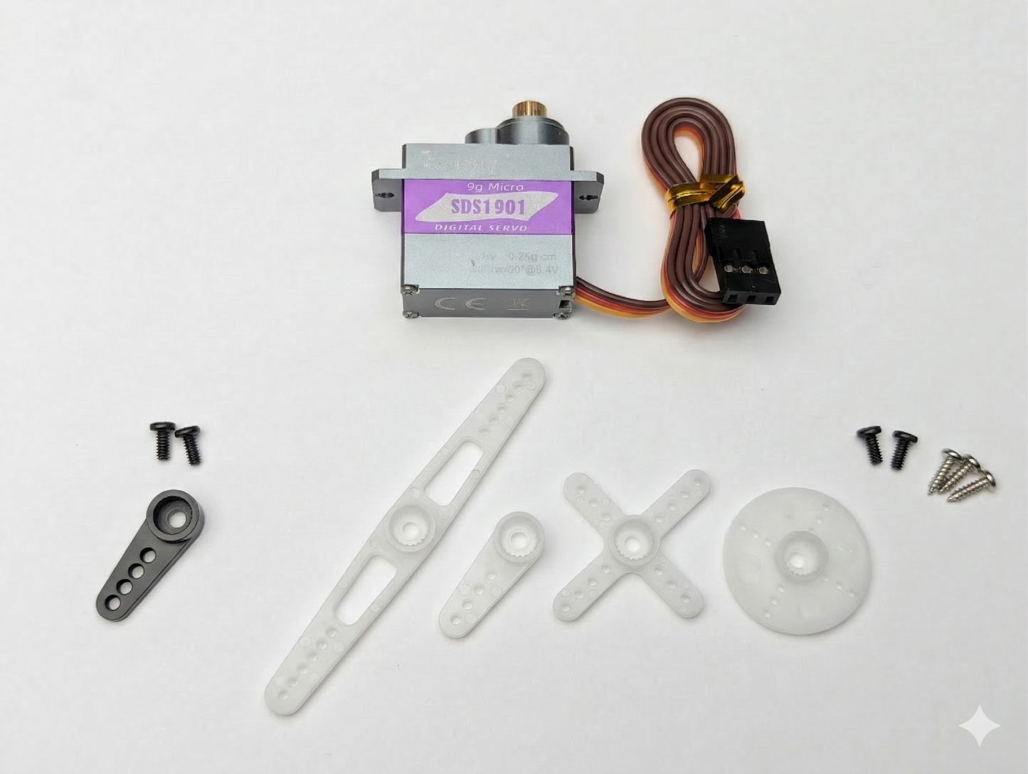 SERVOMY SDS1901 SG90/MG90S Mini Size, 180 Degree HV Digital Coreless Servo