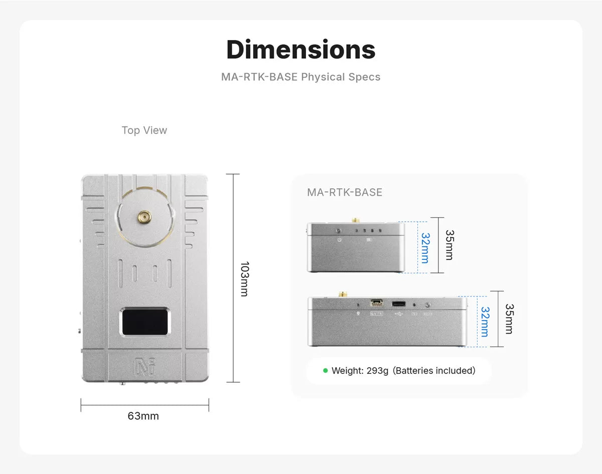 MA-RTK-BASE dimensions