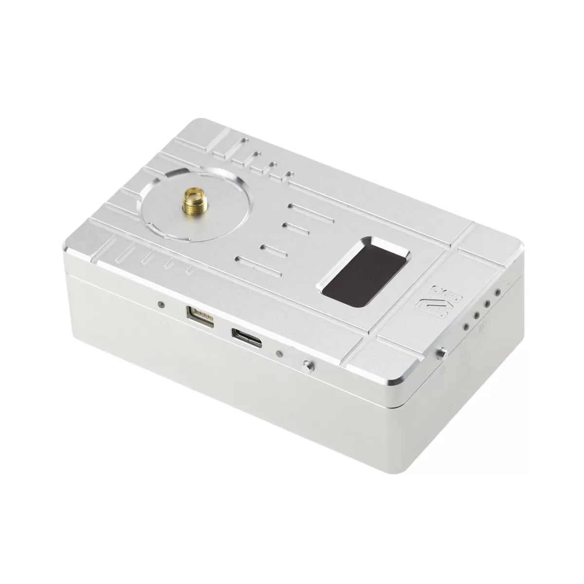 MA-RTK-BASE module with OLED display, USB-C and SMA antenna port