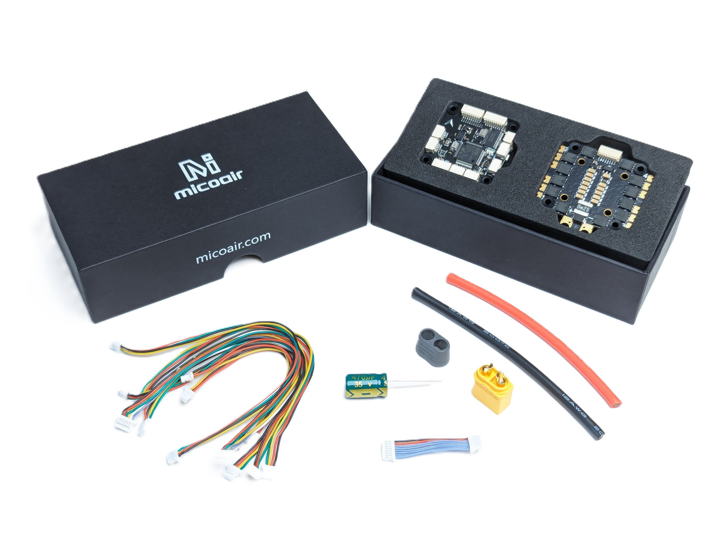 MicoAir F405 V2 Flight Controller Stack with 4in1 50A Bluejay 48K ESC FC&ESC Support Ardupilot/INAV for DJI O3 Air Unit FPV